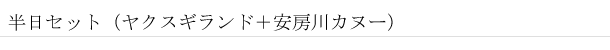 ヤクスギランド＋リバーカヌー